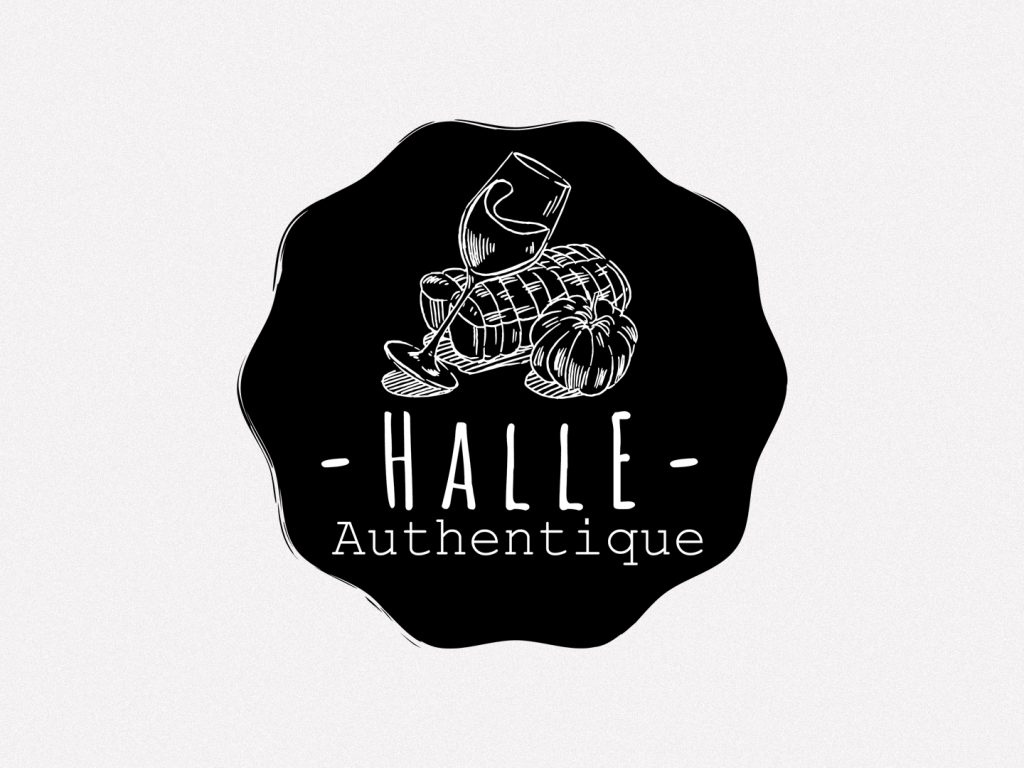 Logo Halle Authentique noir